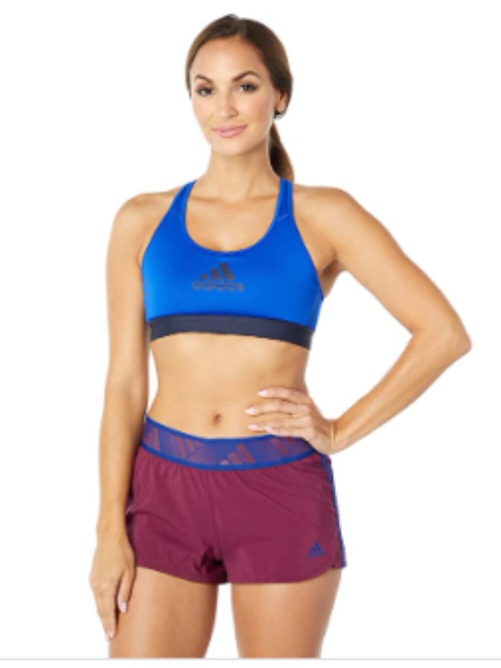 Adidas Women's Don't Rest Alphaskin Medium Support Sports Bra Blue, X-Small - Wo